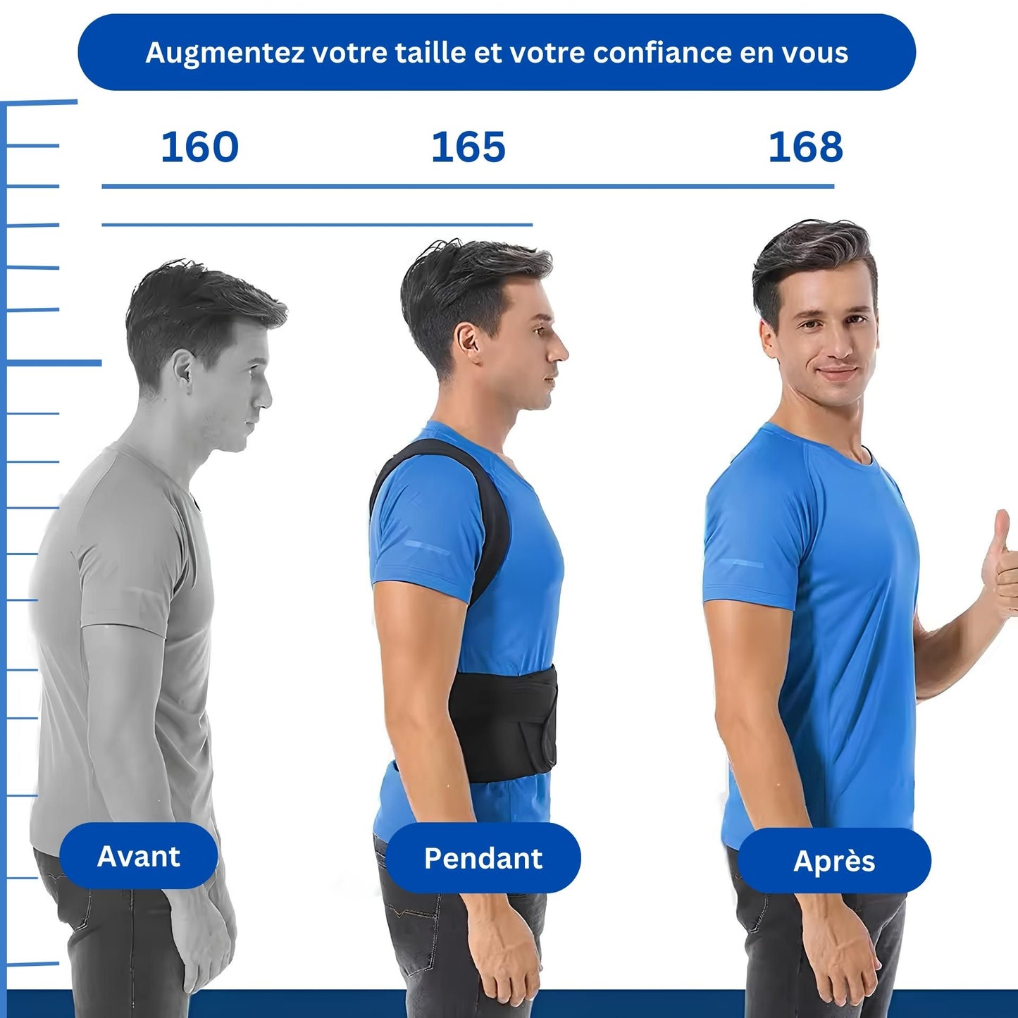 CORRECTEUR DE POSTURE-RĂGLABLE